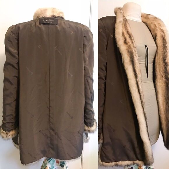 Neiman Marcus Sorbara Fitch Fur Coat - Picture 9 of 9